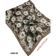 Sedef Desenli Bambu Kraş Şal
