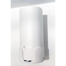 AKS Tp-Lınk Deco E4 ile Uyumlu Duvar Standı, Beyaz, Montaj Braketi | Pla 3D Baskı