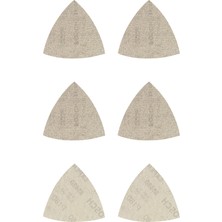 Bosch Accessories 6 x Expert M480 Ağ Yapı Zımpara Kağıdı Seti (Sert Ahşap, Ahşap Üzerine Boya, 93 x 93 Mm, Kum 80/120/180, Delta Zımpara Aksesuarı)