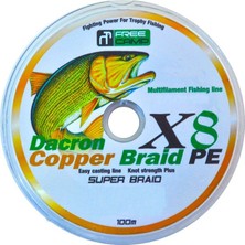 AKS Freecamp Copper 8 Braid 100 M, 0.33 mm Olta Misinası