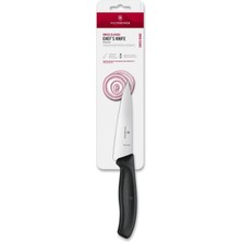 AKS Victorinox Mutfak Bıçağı Swiss Classic Tranç Blister Uzunluk 12 Cm, 6.8003.12B Üstüne Siyah