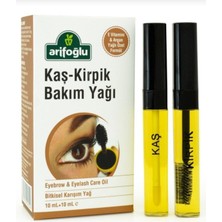 AKS Arifoğlu Kaş Kirpik Bakım Yağı 10 ml + 10 ml (E Vitamini & Argan Yağlı Özel Formül) BYCO003