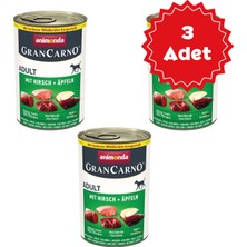 Animonda Grancarno Elmalı Geyikli Yetişkin Köpek Konservesi 400GR x 3 Adet