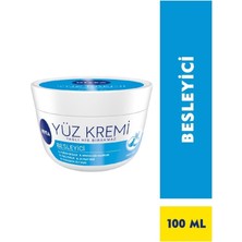 AKS Nıvea Besleyici Yüz Kremi, 100ML, Makyaj Bazı, 24 Saat Nemlendirici, Hızlı Emilen Yüz Bakım Kremi