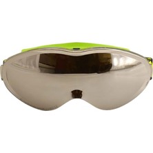 AKS BADEM10 Bellasimo Kayak Gözlüğü Değiştirebilir Camlı Güneş Kar Gözlük Gümüş Snowboard Glasses Gözlük+1 Adet Yedek Cam (Sarı)
