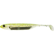 AKS Fish Arrow Flash-J Shad Sw 4" (5 Adet/paket) #102 Chartreuse/silver Olta