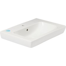 AKS Vitra S20 5522B003-0001 Etajerli Seramik Lavabo, Beyaz