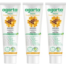 AKS Agarta Doğal Propolisli Florürsüz Diş Macunu 100 ml x 3 Adet