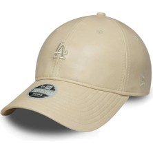 AKS New Era Women Mlb 9twenty Tonal Pu Şapka Los Angeles Dodgers Pastel Bej