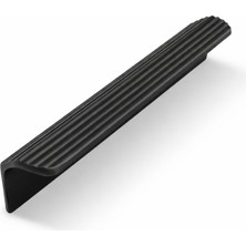 AKS Olifka Çizgili Mat Siyah Çekmece Kul 224 mm Modern Lüks Mobilya Dolap Çekmece Kulbu Metal