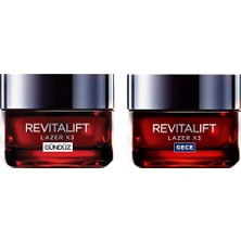 AKS L’oréal Paris Revitalift Lazer X3 Yoğun Yaşlanma Karşıtı Gece + Gündüz Bakım Kremi Seti