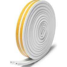 AKS BADEM10 1x2=2 Metre Kapı Pencere Soğuk Izolasyon Bandı Fitili Yapışkanlı Beyaz