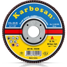 AKS Karbosan 115X22 60 Kum Flap Disk Zımpara