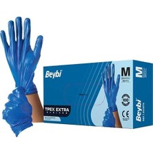 AKS Beybi Tpex Extra Çok Amaçlı Eldiven - Mavi - 100'LÜK Kutu - Medium