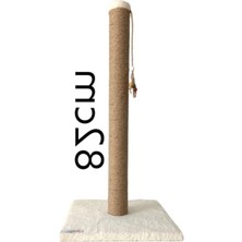 AKS 82 cm Boyunda Kedi Tırmalama Tahtası, 8 Çap Boru, Tek Parça