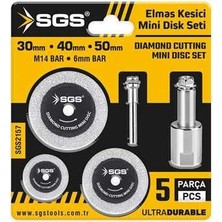 AKS Sgs Elmas Kesici Mini Disk Seti, 5 Parça, Model SGS2157