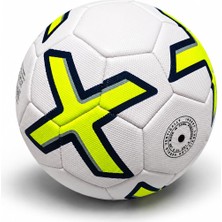 Aksu Futbol Topu Dikişli Tpu Deri 5 Numara 380GR 32 Panel (Sarı-Mavi-Gri-Beyaz)