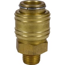 Einhell Nipel R1/4" (Erkek) (Kompresör Aksesuarı, Sağlam Pirinçten Yapılmış, Pnömatik Hortumlar Için) - 4139207