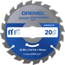 AKS Dremel Blueprint CS12V (CS600) 85MM Çok Amaçlı Testere Bıçağı