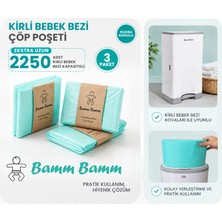 Bamm Bamm Kirli Bebek Bezi Çöp Kovaları İle Uyumlu 3 Paket Çöp Poşeti