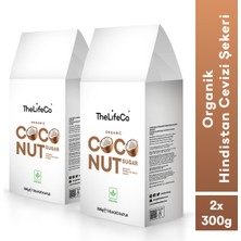 TheLifeCo Organik Hindistan Cevizi Şekeri 300g x 2 Adet