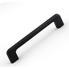 AKS Ilıca Metal Kulp 128 mm - 12.8 cm Mat Siyah Mobilya Çekmece Mutfak Dolabı Dolap Kulpları Kulbu Kulpu