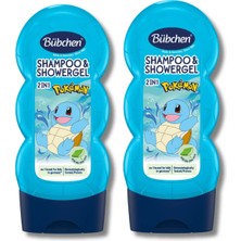 Bübchen Squirtle 2’si 1 Arada Çocuk Şampuanı ve Duş Jeli 230 ml 2 'li Set