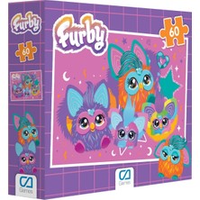AKS Ca Games Furby Lisanslı 60 Parça 34X24CM Çocuk Puzzle Yapboz Serisi