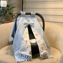 More And Mori Bebek Puset Örtü %100 Pamuk Çift Taraflı Poplin Waffle Kişiseleştirlmiş