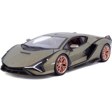 AKS Bburago 1:24 Lamborghini Sián Fkp 37 - Yeşil