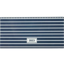 AKS Keskin Color 2023 Aj-66 Haftalık Masa Ajandası, Çizgi, 16X33,5 cm