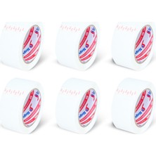 AKS Nuga 45 mm x 100 mt Beyaz Koli Bandı 6 Adet