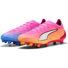 AKS Puma Unisex Gelecek 7 Maç Ttsoccer Ayakkabısı, Pembe Beyaz, 10 Uk