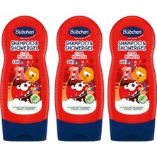 Bübchen Cola Monster 2’si 1 Arada Çocuk Şampuanı ve Duş Jeli 230 ml 3'lü Set