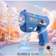 AKS [ Space Exploration ] Otomatik Köpük Tabancası, Baloncuk Tabancası, Tek Tuşla Sürekli Baloncuk Çıkaran Bubble Gun, Çocuk Oyuncağı, 3+ Yaş
