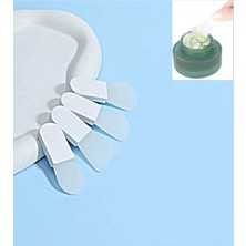 AKS Gaman 4'lü Set Silikon Maske Sürme Spatulası Mini Boy Beyaz