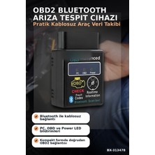 BX40 Obd2 Bluetooth Araç Arıza Tespit Cihazı, Check Engine Sıfırlama, Scanner 1 Adet BX-313478