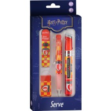 Serve Deep Harry Potter Damalı Kırmızı 0.7 4 Lü Set
