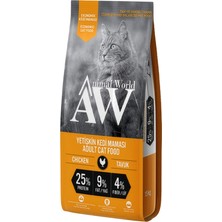 AKS Animal World Aw Economic Tavuklu Yetişkin Kedi Maması 15 kg