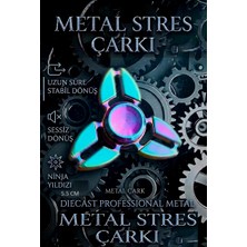Oyuncak Sahili Stres Çarkı Metal Yıldızı Model Uzun Süreli Stabil Sessiz Dönüş Samuray Version Diecast Akalite Rulman 5.5cm Çark 3 Kol