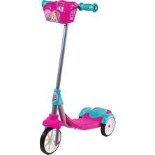AKS Cool Wheels Furkan Toys 3 Tekerlekli Çocuk Scooter Frenli Sepetli Kız Modeli Pembe