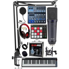 AKS Midi Live Paket - Ses Kartlı Mikser ve Pad Controller Seti