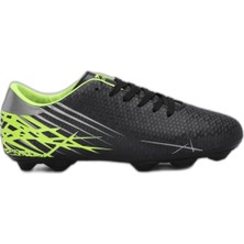 AKS Slazenger Carlo I Unisex Çocuk Halı Saha Siyah/yeşil Futbol Ayakkabısı
