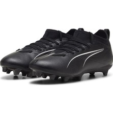 AKS Puma Unisex Çocuk Ultra 5 Maç Fg/ag Jr Futbol Ayakkabısı, Puma Siyah Puma Beyaz, 4 Uk