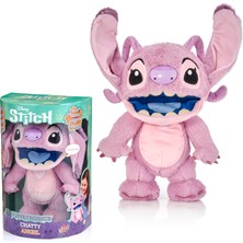 AKS Wow! Stuff Disney Chatty Angel Deluxe Oyuncak Bebek, Etkileşimli Animatronik Oyuncak Bebek, 50'den Fazla Sesle Konuşur ve Hareket Eder, Boyut Yakl. 30 Cm, Çocuklar ve Yetişkinler Için, Mor