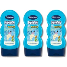 Bübchen Squirtle 2’si 1 Arada Çocuk Şampuanı ve Duş Jeli 230 ml 3'lü Set