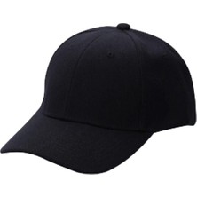 AKS Yns Boutique Siyah Spor Şapka Unisex Arkası Cırtlı Ayarlanabilir Siyah Standart