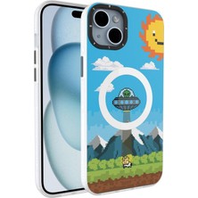 Buff iPhone 15 Magkit Desenli Kılıf Ufo