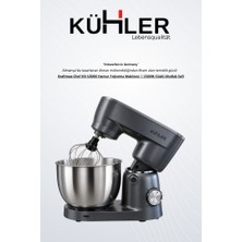 Kühler Kraftmax Chef KH-V2000 Hamur Yoğurma Makinesi | 1500W Güçlü Mutfak Şefi