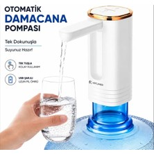 Comse Şarjlı  Taşınabilir Otomatik Damacana Su Pompası 800 Mah Bataryalı